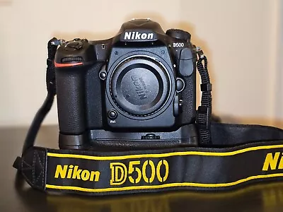 Nikon D500 DSLR Camera With MB-D17 Battery Grip & Accs. - Shutter Count (3852) • $1800
