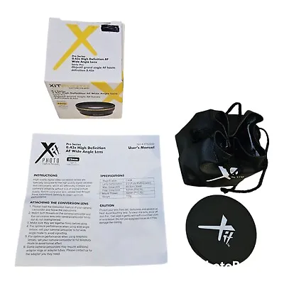 XIT Pro Series 0.43X High Definition AF Wide Angle Lens 52 Mm • $13.95