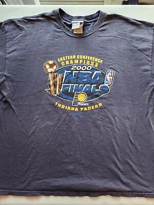 Indiana Pacers NBA Vintage 2000 NBA Finals Shirt Puma 2XL See Pics Collectors  • $16.99