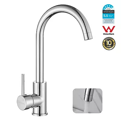 WELS Kitchen Mixer Tap 360° Swivel Basin Faucet Sink Laundry Spout Brass Chrome • $69.99