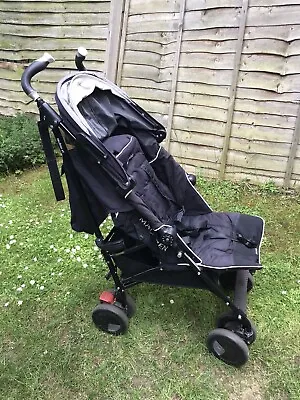 Maclaren Techno XT Single Seat Black Stroller With Rain Cover • £75