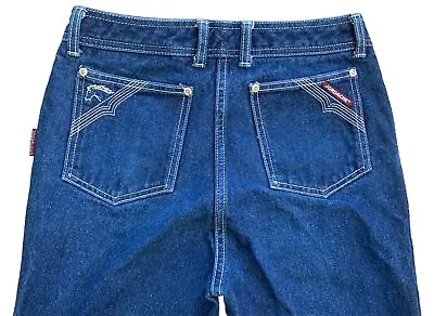 Vintage 80s Jordache High Waist Jeans Size 31 L 29”x29”Horse Logo Dark Split Hem • $74.99
