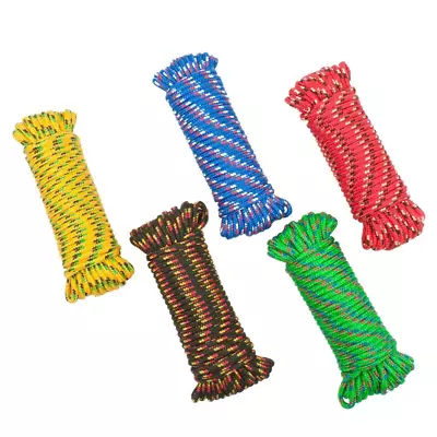 3/16''x 50FT Assorted Colors Polypropylene Diamond Braid Rope Durable 1color NEW • $16.85