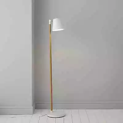 Floor Lamp Adelsbury Metal Matt White Halogen Non Dimmable E14 Lamp By Colours • £24.95