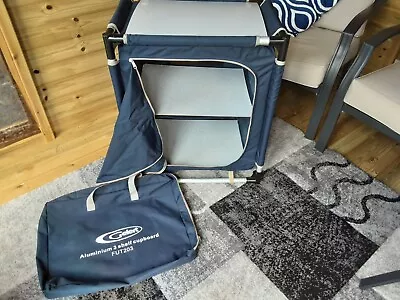 Gelert 3 Shelf Cupboard Fold Up Camping Storage With Bag Pls See Description  • £22