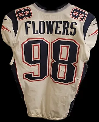 2017 Trey Flowers Game Worn White New England Patriots Jersey • $749.99