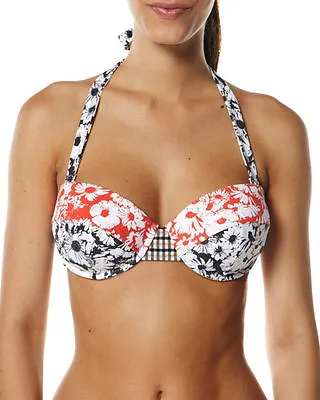 Bnwt Tigerlily Ladies Daisy C/d Bikini Underwire Top Swimwear (10) Rrp $119.95 • $29.99