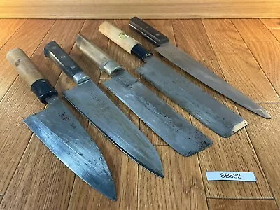 $266.55 • Buy Japanese Chef's Kitchen Knife Set 5 Piece GYUTO USUBA DEBA SANTOKU Japan SB682