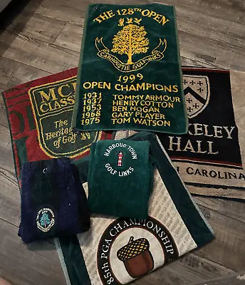Vintage Golf Towels Lot MCI Open PGA Championship And More See Pictures • $45