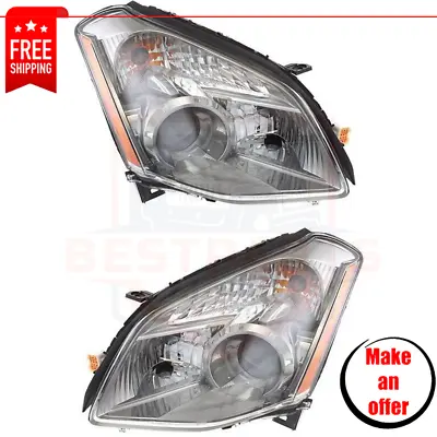 New Headlights Set 2 Pieces Halogen Left Right Side For 2008 Nissan Maxima • $268.99