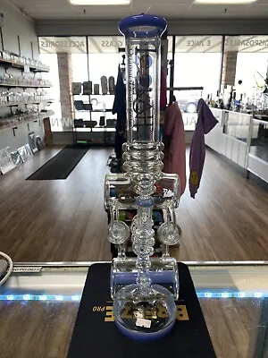 $129.99 • Buy LOOKAH - 16  Inch Glass Water Pipe Bong - Double Honeycomb Perc - Purple