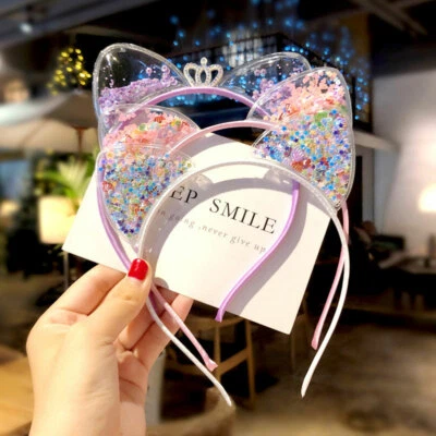 £3.07 • Buy Cute Jelly Ears Bows Headband For Baby Girls Hairbands Children Hair Accessories