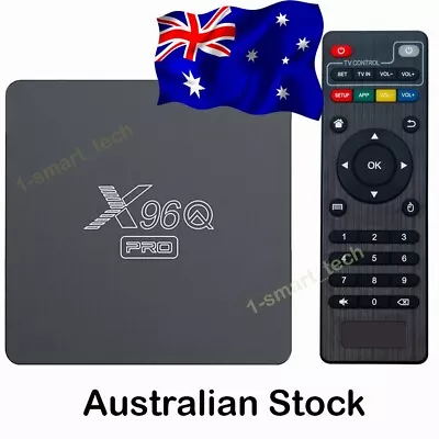 Original X96Q Android 10 TV Box Quad Core HD 4K Media Stream Player Dual Wifi • $59.99