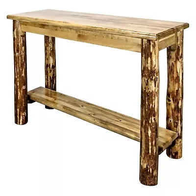 Entry Way Foyer Table Rustic LOG Amish Made Handcrafted Cabin Furniture  • $557.07