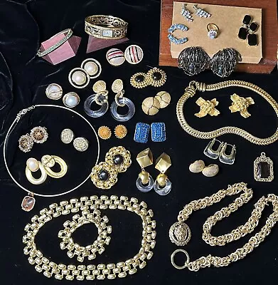 Vintage Lot Designer Jewelry Krementz Klein Monet Napier Liza O Elgin • $196