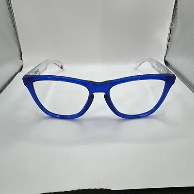 Oakley Shibuya Frogskin Crystal Blue/Clear Frame • $100