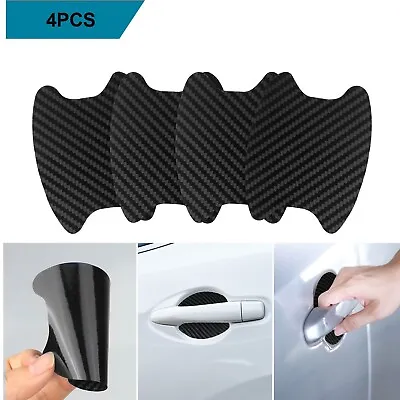 4PCS Carbon Fibre Door Handle Sticker Scratch Resistant Accessories For Ford • $5.69