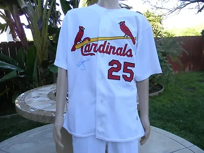 1999 Mark McGwire Game Used/Worn Jersey/ Uniform Signed ST. Louis Cardinals! • $4995