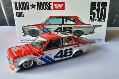 Mini Gt Kaido House - 71 Datsun 510 Pro Street Bre Ver.1 [red] Near Mint Vhtf  • $39.95