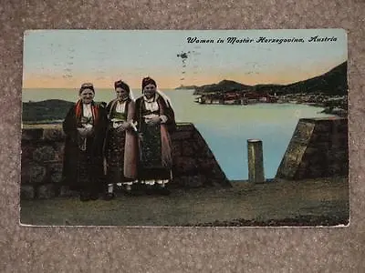 Women In Mostar Herzegovina Austria 1911 Used Vintage Card • $5.95