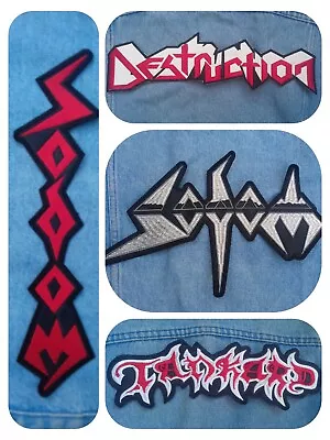 Sodom Destruction Tankard Embroidered Logo Back Patch Thrash Metal Kreator • $13