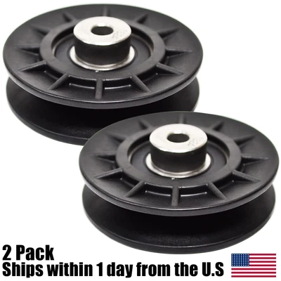 $24.99 • Buy 2PK V-Idler Pulley For John Deere AM121967 LT 133 150 155 160 180 STX38 46