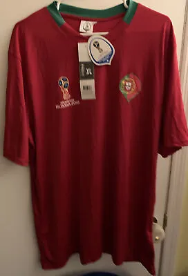 $19.95 • Buy Portugal  2018 World Cup Russia Jersey Red Green Men's XL NWT Ronaldo