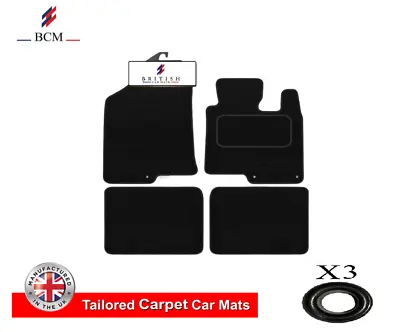 Fits Hyundai I-40 2011-2019 Fully Tailored Carpet Car Floor Mats Black 3Clips • £17.99