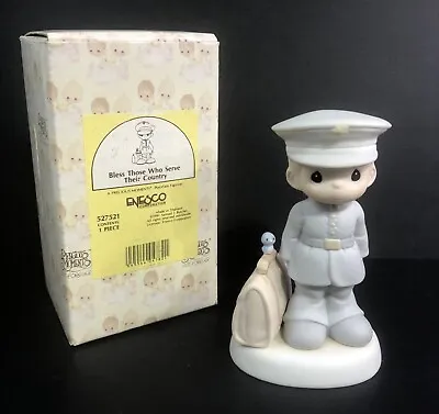 Precious Moments  BLESS THOSE WHO SERVE THEIR COUNTRY #527521 MARINE • $9.99