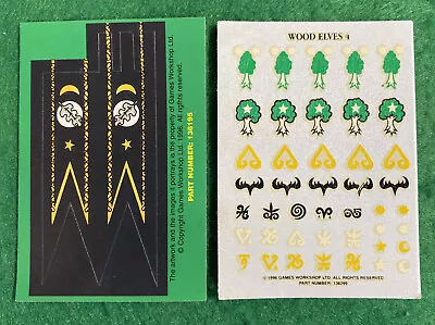£24.50 • Buy Warhammer Wood Elf Elves Standard Flag Banner Decal Transfer Flag Games Workshop