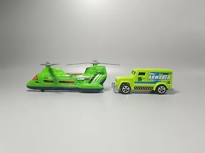 Cargo Transport Helicopter Double Blade Chopper & Armored Bank Truck Green Lot  • $7.59