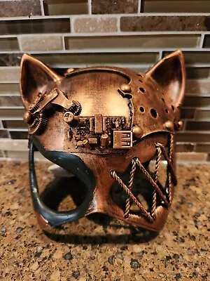 KBW Steampunk Cat Ear Half Mask  Perfect Cosplay Costume NWT • $12