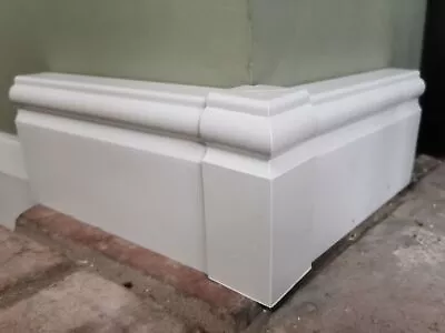 £3.25 • Buy 150mm (6 Inch) Skirting Board Cover Ogee - Corners & Joints - White PVC