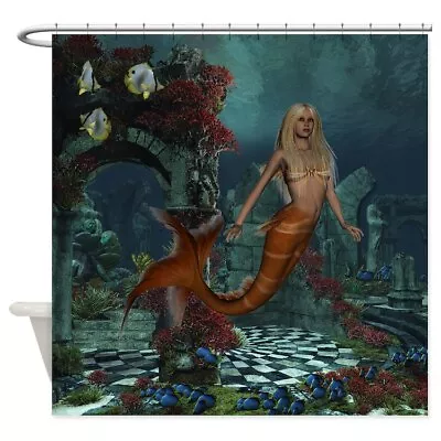 CafePress Best Seller Merrow Mermaid Shower Curtain (987882118) • $73.99