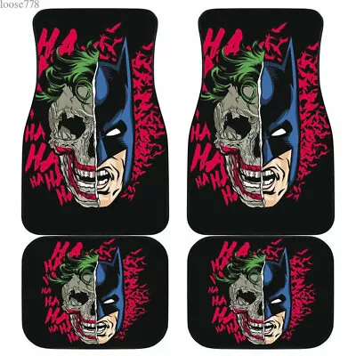 Batman Car Floor Mats Pickup Front / Rear Rugs Universal Fit SUV Rubber Carpets • $54.14