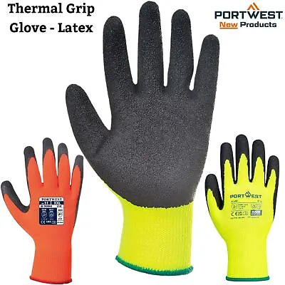 Palm Coating Safety Gloves DIY Grip Glove Latex Gardening Builders Thermal Grip • £9.99