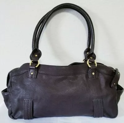$64.99 • Buy SIGRID OLSEN DARK BROWN Leather SHOULDER BAG HANDBAG PURSE