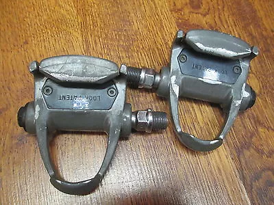 VINTAGE MAVIC CLIPLESS PEDALS By LOOK - GRAY • $49.99