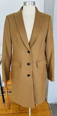 New Jcrew Camel Wool 3 Button Knotch Collar Fitted Full Legnth With Vented Back • $250