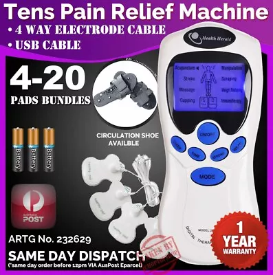 TENS Machine Unit Pain Relief Massager ACUPUNCTURE +Extra PADS BUNDLES Physio • $24.99