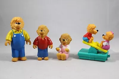 Vintage 1986 Berenstain Bears Figurines McDonalds Toys Papa SISTER BROTHER Bear • $10.95