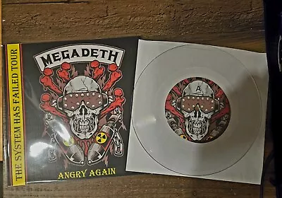 Megadeth ~~ Rare Clear Vinyl 7  - Angry Again - Limited To 60 Copies Thrash • $19.95