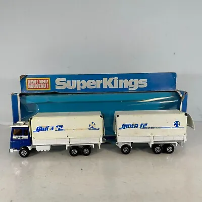 Matchbox SuperKings K-21 Ford Transcontinental Santa Fe Truck & Trailer In Box • $29.99