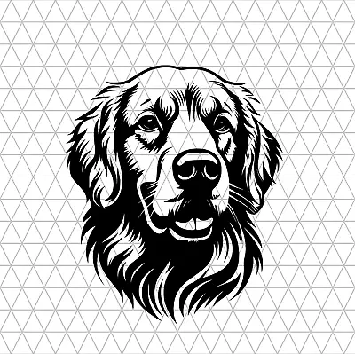 Golden Retriever SVG Vector Clipart Design Silhouette For Vinyl Decal Sticker • $0.99