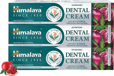 £17.65 • Buy Himalaya Ayurvedic Dental Cream Neem & Pomegranate Herbal Toothpaste 3-Pieces Of