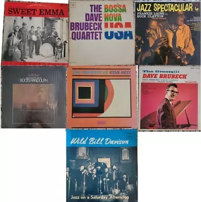 Vintage JAZZ ~ Nice LOT Of 7 Records ~ See Description ~ 1956-1974 VG+ To NM • $27