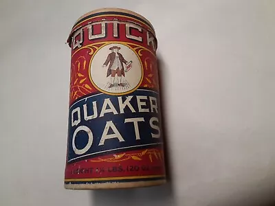 Vintage Quick Quaker Oats Cardboard Container 20 Oz • $19.95