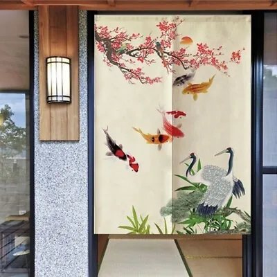 Chinese Doorway Curtain Noren Room Divider Hanging Flag Sushi Kitchen Tapestry • $45.01