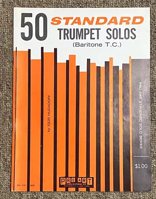 Hudadoff - 50 STANDARD TRUMPET SOLOS - Vintage Sheet Music • $12