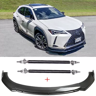 For Lexus IS250 IS350 IS300 Front Bumper Lip Splitter Carbon Fiber + Strut Rods • $127.98